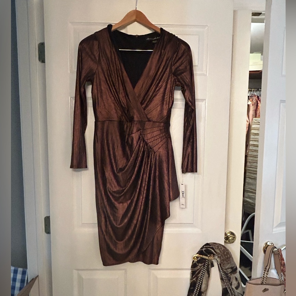 Clover and Sloan bronze dress, NWT, size 6